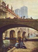 Der Kunstler vor Notre Dame Honore Daumier